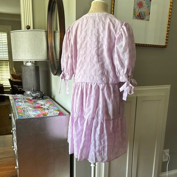 Pinch Tiered Puff Sleeve Mini Sundress - Picture 10 of 11